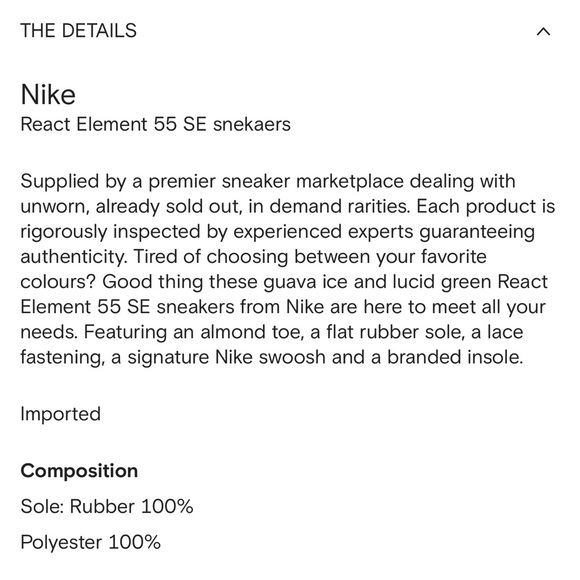 Nike React Element 55-SE sneakers Nintendo Guava Ice Lucid Green Men’s 6.5  5Y - Picture 2 of 8